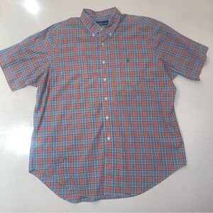 Ralph Lauren Blake XL Mens Plaid Short Sleeve Button Down Shirt‎